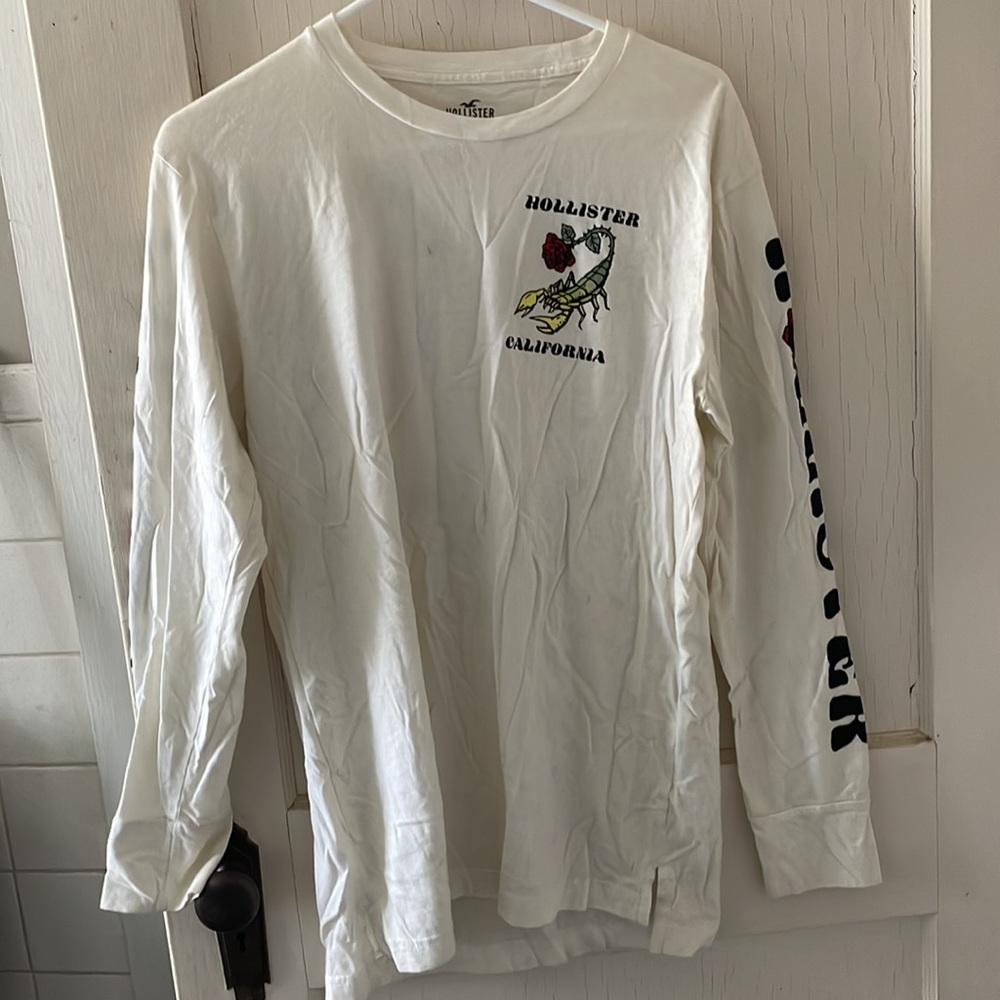 Hollister cotton long sleeve mens tee